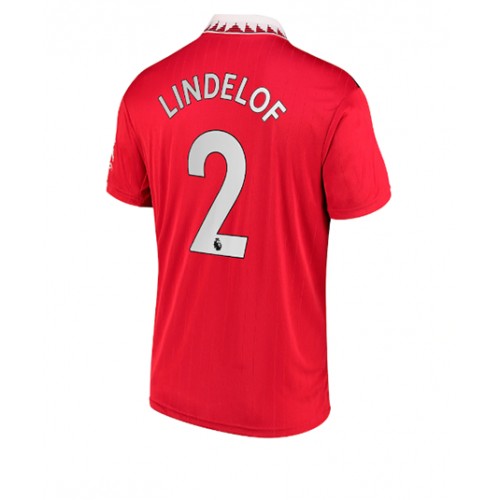 Dres Manchester United Victor Lindelof #2 Domaci 2022-23 Kratak Rukav